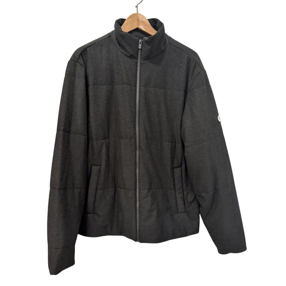 Vuori Ponto Insulated Jacket Mens L Black Heather PrimaLoft Full Zip